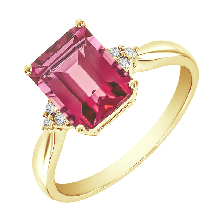 Zlatý prsten s drahokamem 83453