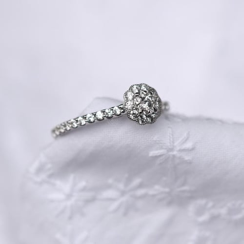 Halo zásnubní prsten s lab-grown diamanty Alaina
