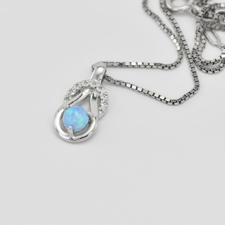 Přívěsek s opálem a zirkony 28360