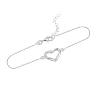 Stříbrný fashion náramek se srdíčkem Ollie