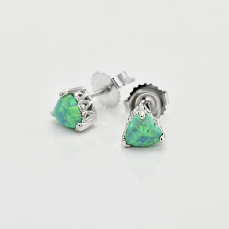 Opálové náušnice ze stříbra 23708