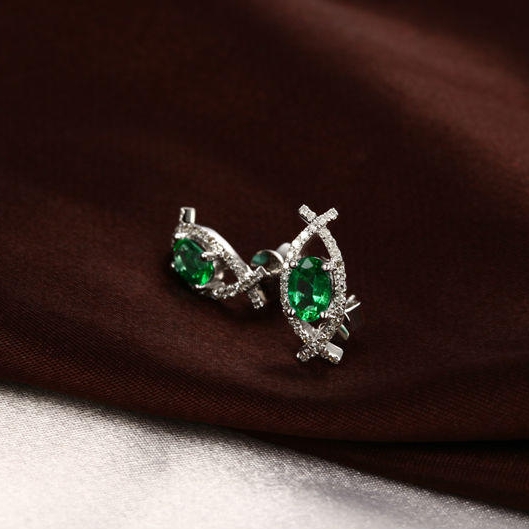 Náušnice z bílého zlata 2402