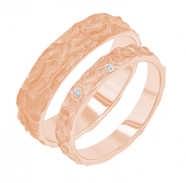 Snubní prsteny s atypickým povrchem Marry 156395