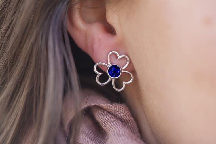 Náušnice se safíry 4616