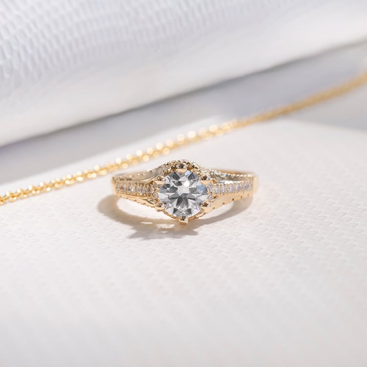 Diamantový zásnubní prsten Heshmy 111708