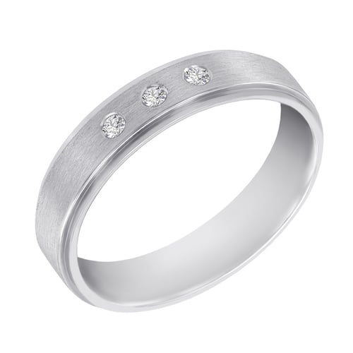 Zlaté snubní prsteny se třemi diamanty Xoana