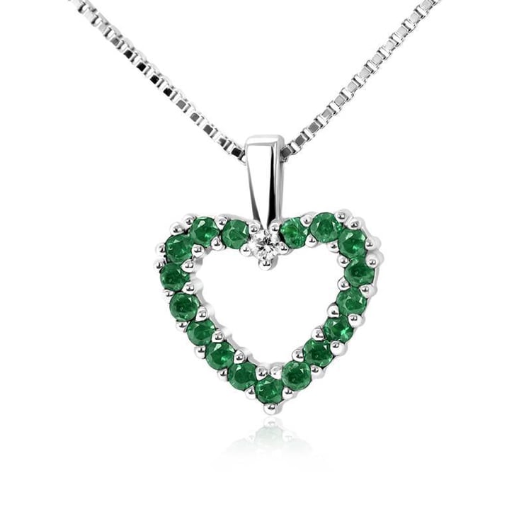 Smaragdové zlaté srdíčko