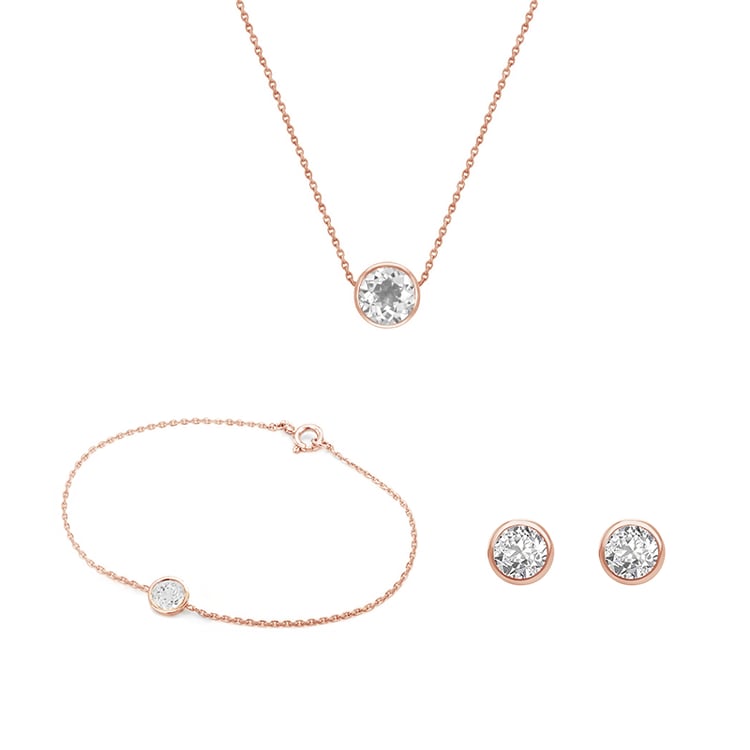 Minimalistická zlatá kolekce šperků s lab-grown diamanty Amara 97861