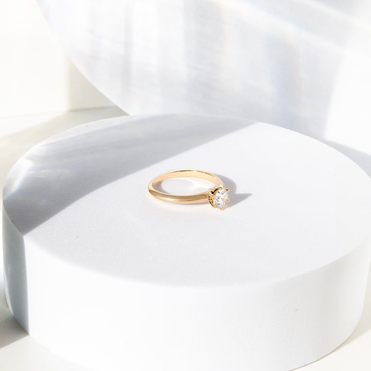 Zásnubní prsten s lab-grown diamantem Vanani 141283