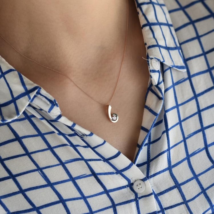 Náhrdelník z růžového zlata 37400