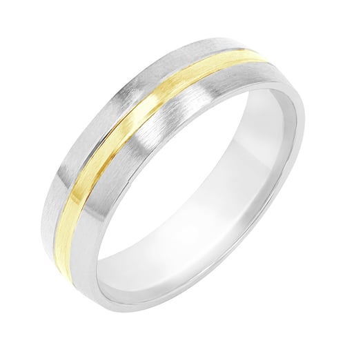 Minimalistické snubní prsteny s diamantem Mesud