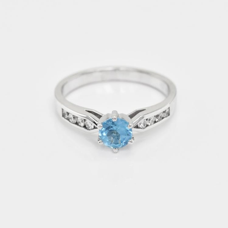 Prsten ze zlata s topazem 19714