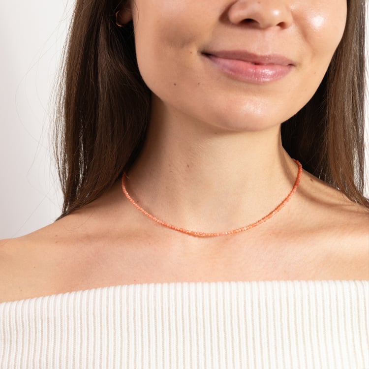 Dětský stříbrný náhrdelník s korály Bizy 149956