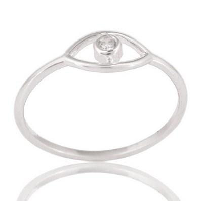 Stříbrný prstýnek se zirkonem Wake