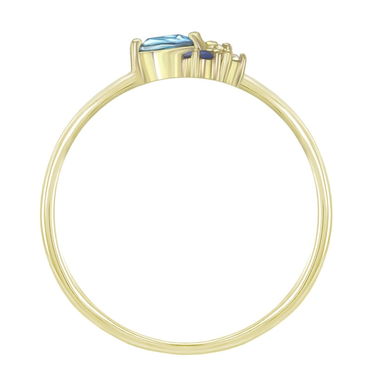 Cluster prsten ze zlata 66975