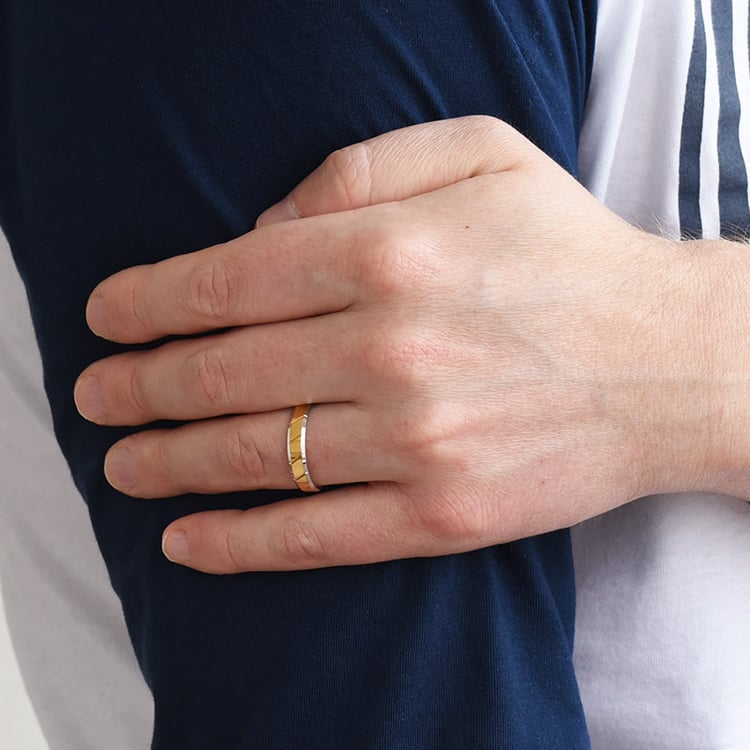 Pánský snubní prsten 77262