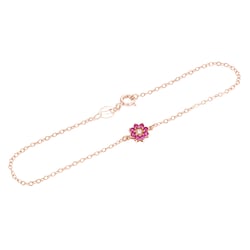 Jemný náramek s diamantem a rubíny Vijay