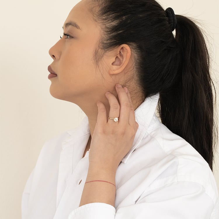 Zásnubní prsten s lab-grown diamantem Rabby 121455