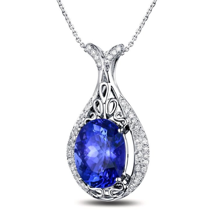 Tanzanitový náhrdelník 9879