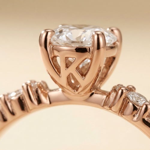 Zásnubní prsten s výběrem písmene a diamanty Carina