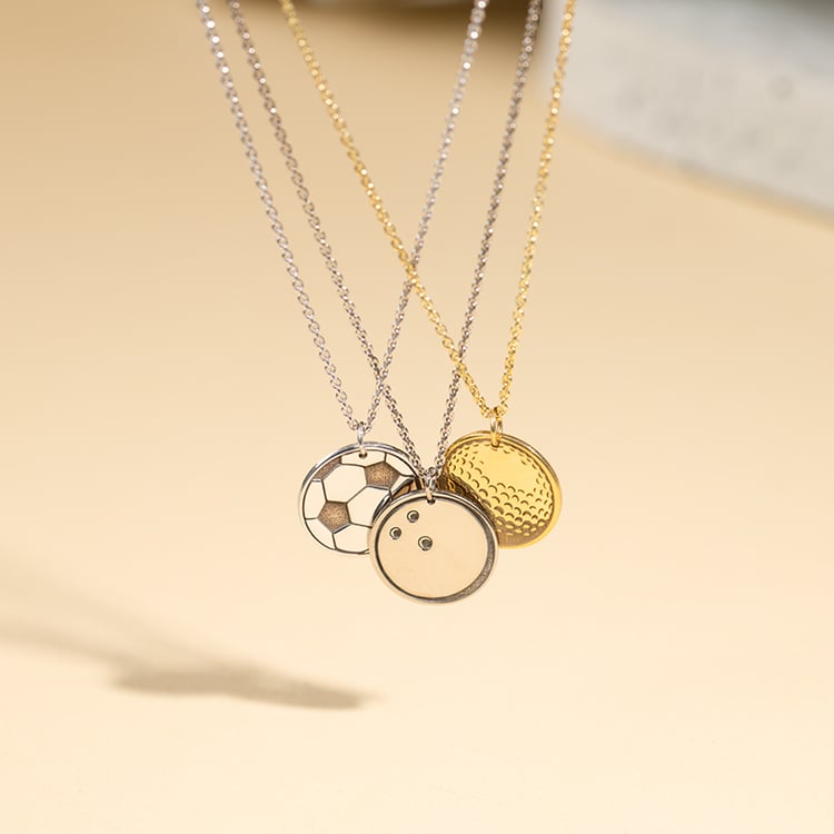 Přívěsek míč s gravírem dle vaší volby Golf 124152