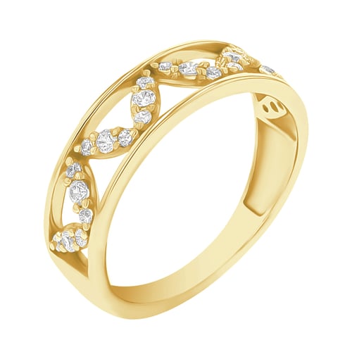 Atypický eternity prsten s diamanty Borys