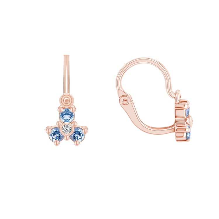 Dětské náušnice s topazy ze zlata 89705