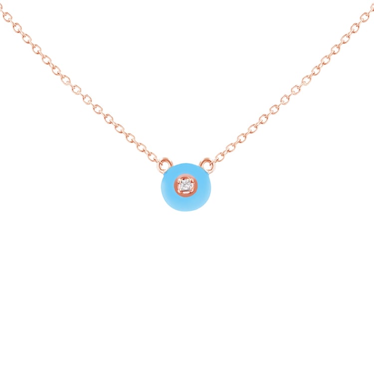 Keramický náhrdelník s lab-grown diamantem Celina