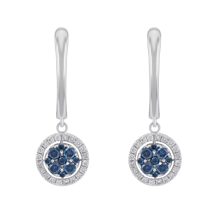 Visací náušnice ze zlata s diamanty Roxanne