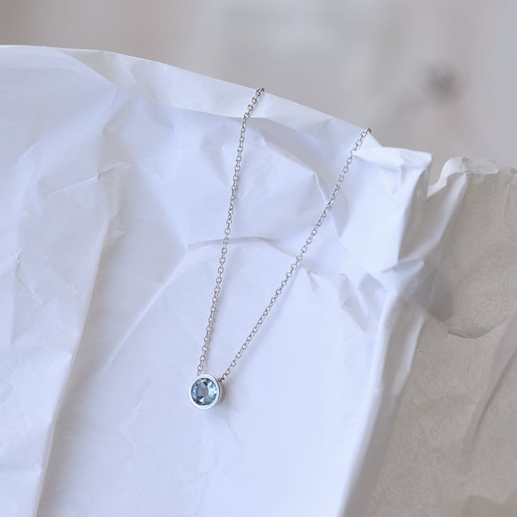 Akvamarínový náhrdelník 71384