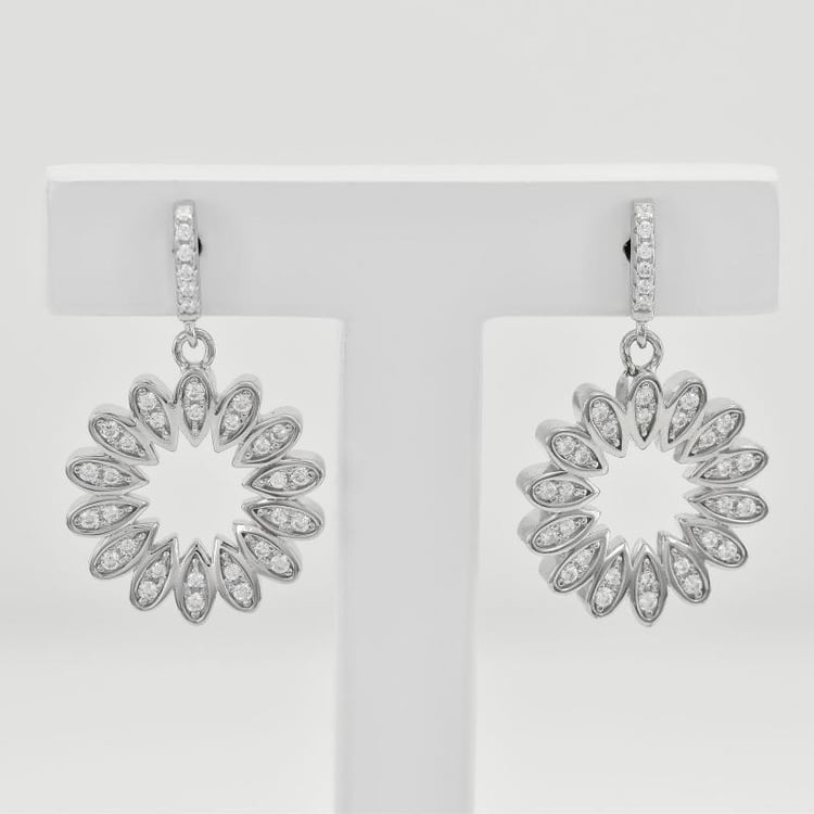 Náušnice ze stříbra 35808