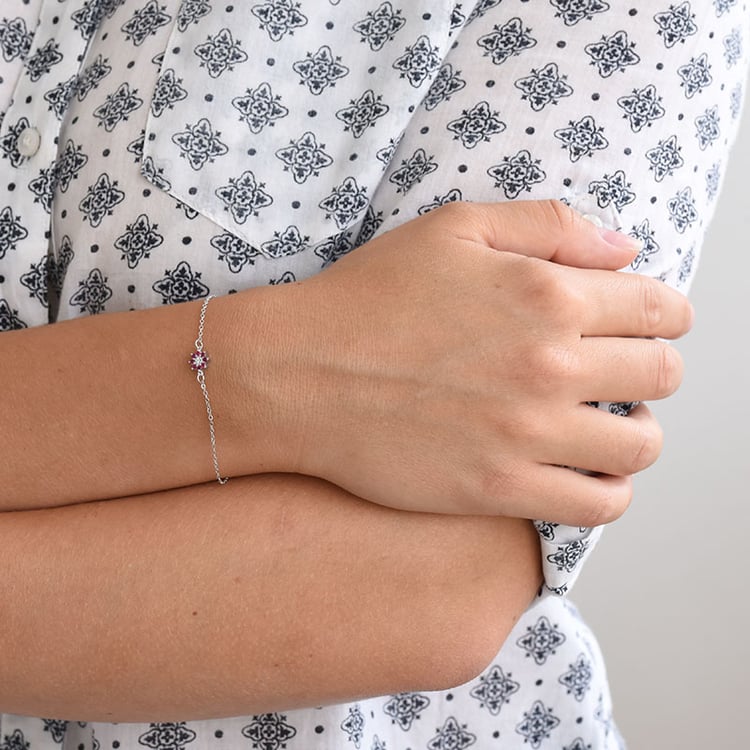 Rubínový náramek ze zlata 85618