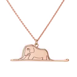 Přívěsek Malý princ se slonem a gravírem