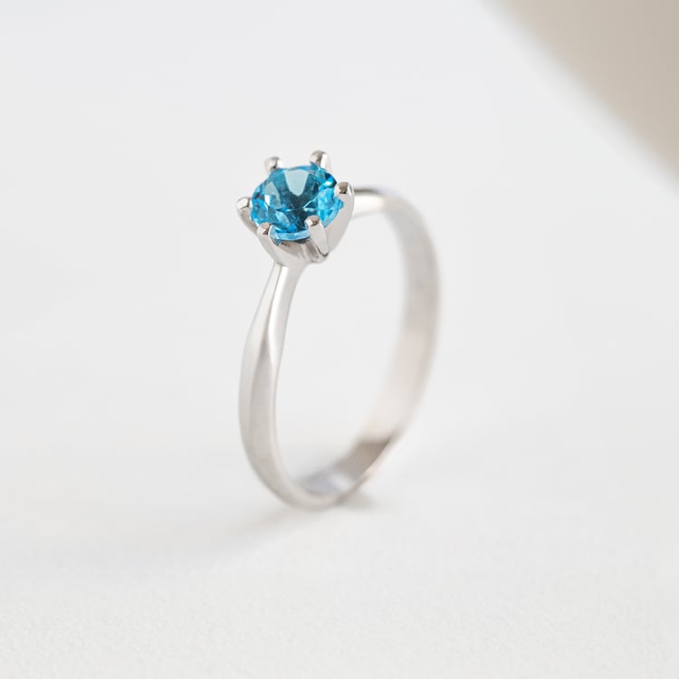 Zásnubní prsten se švýcarským topazem Iravan 144676