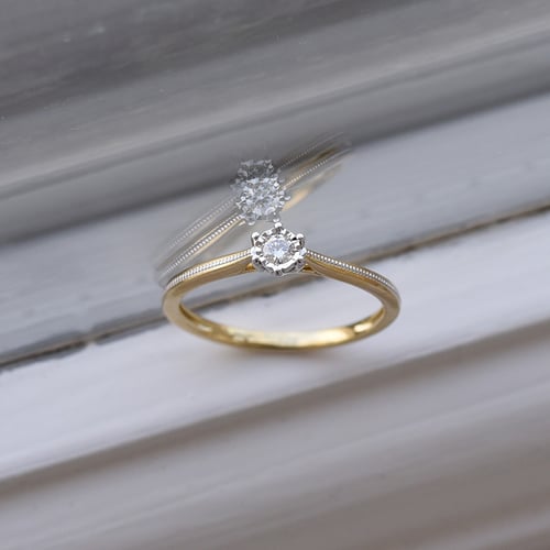 Dokonalý prsten s diamantem Helena