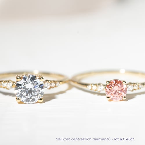 Zásnubní prsten s diamanty Amity
