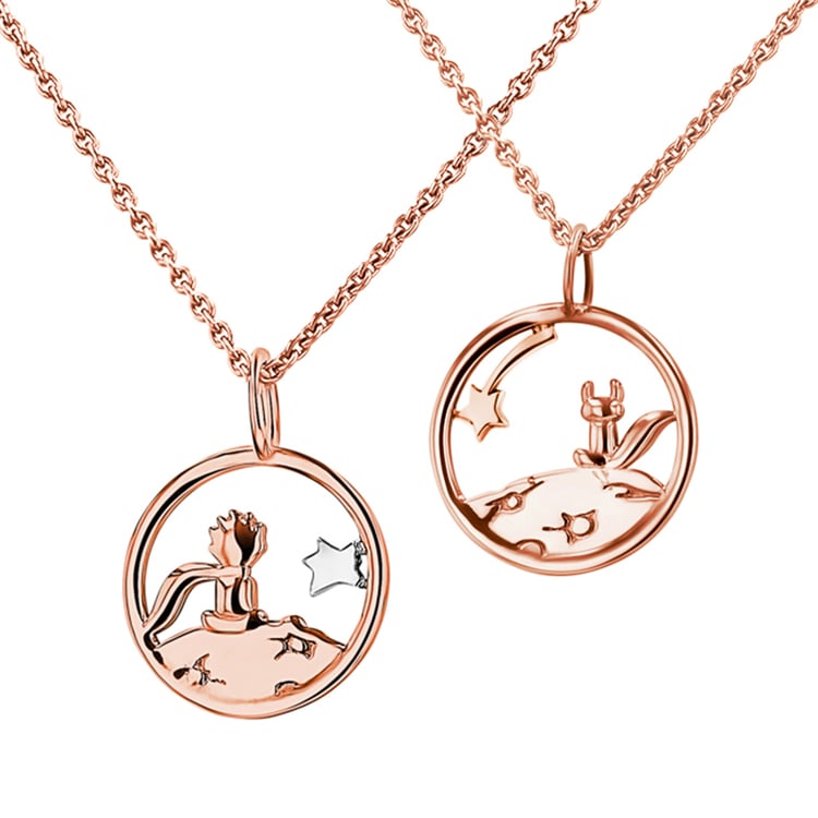 Kolekce stříbrných vykrojených náhrdelníků Malý princ 152418