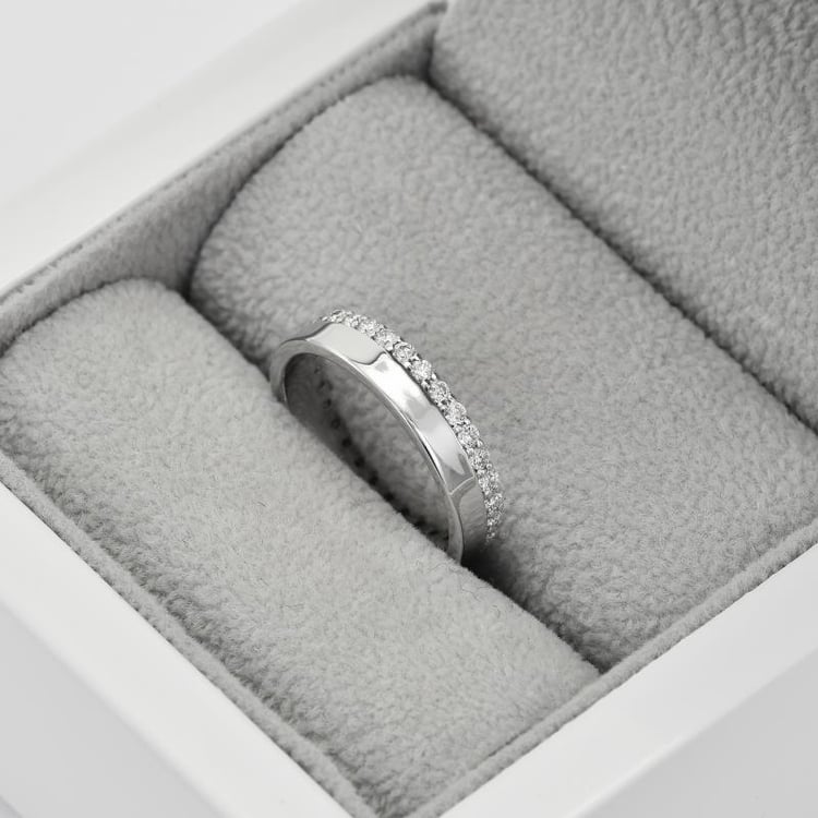 Plochý eternity prsten ze zlata 61969