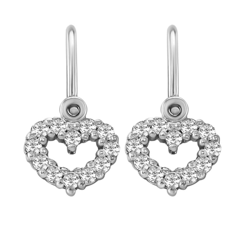 Zlaté dětské náušnice srdíčka 145030