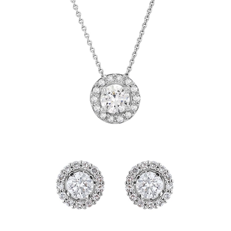 Halo kolekce šperků s IGI certifikovanými 0.30ct lab-grown diamanty Cian