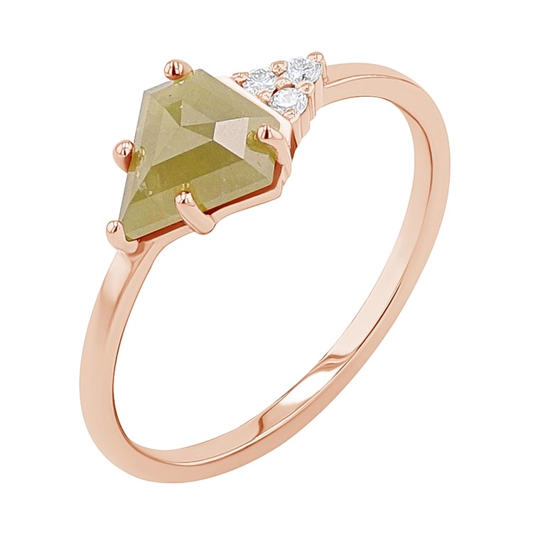 Prsten s pentagon salt and pepper diamantem Emilija 131736