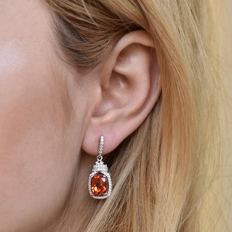 Náušnice se safíry 28525