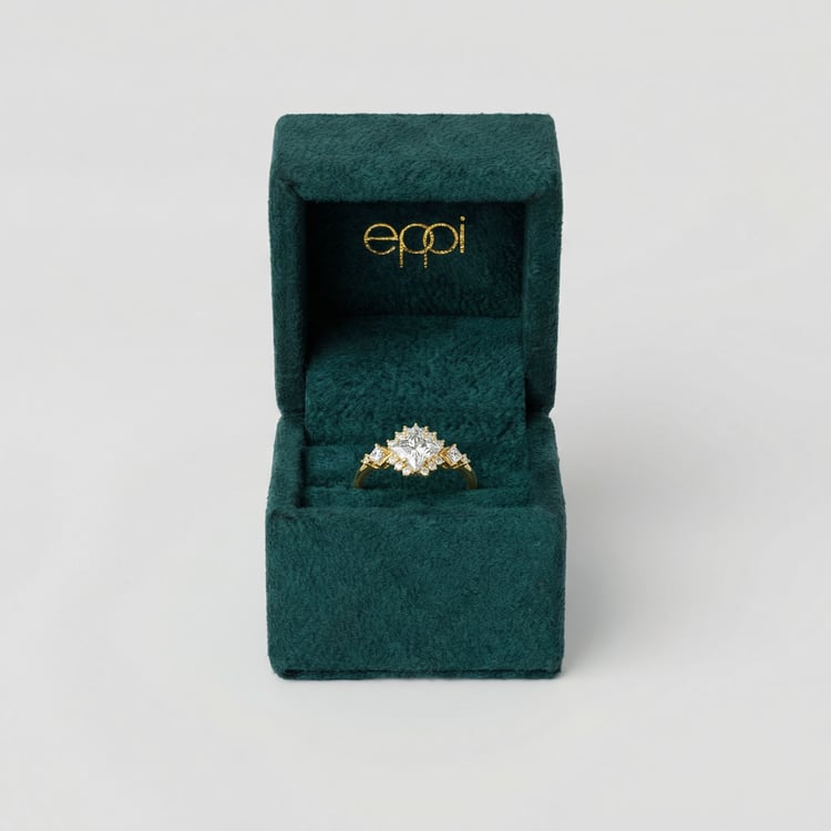 Rozvodový prsten s princess certifikovaným lab-grown diamantem Medrie 165113