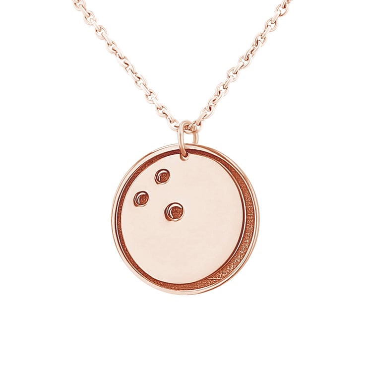 Stříbrný přívěsek míč s gravírem dle vaší volby Bowling 124017