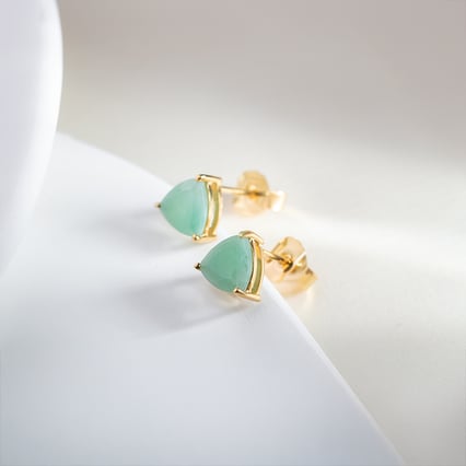 Jemné náušnice ze stříbra se smaragdy Nellie