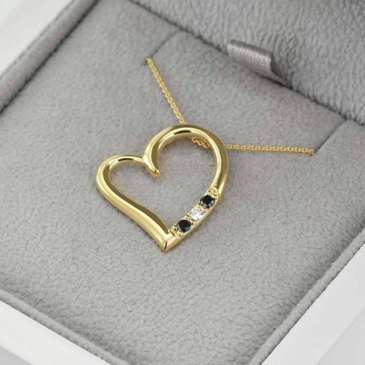 Zlatý náhrdelník s diamanty 37466