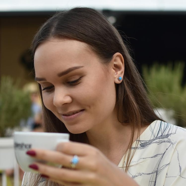 Náušnice s opály 32199