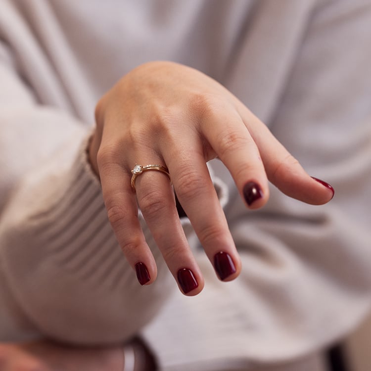 Zásnubní prsten s 0.4ct IGI certifikovaným lab-grown diamantem Sewyn 132778