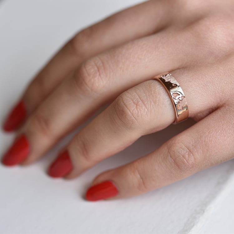 Snubní prsteny z růžového zlata 42038