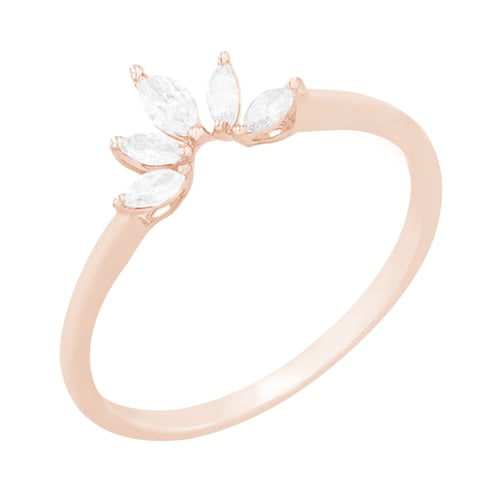 Elegantní prsten s marquise diamanty Maurice